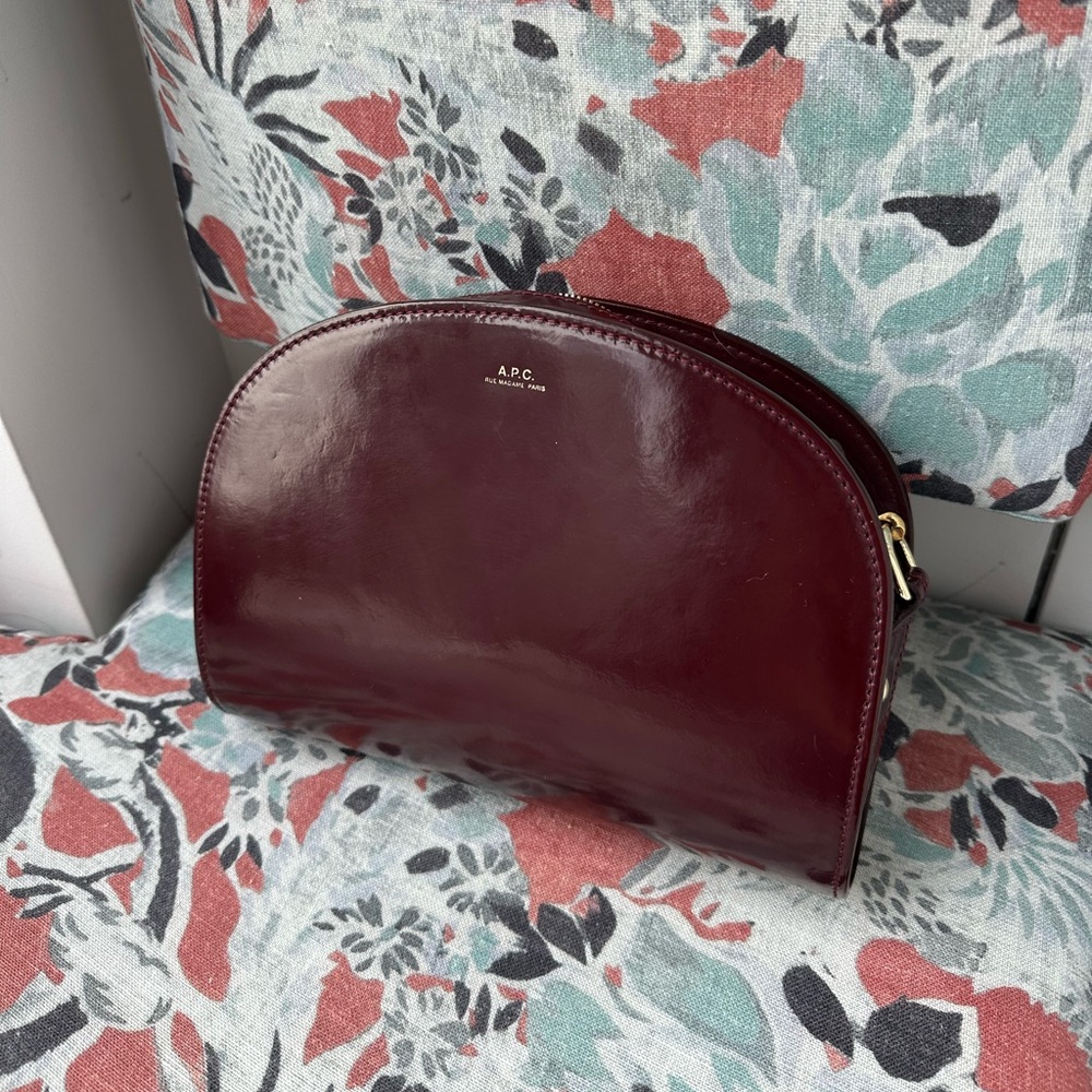 A.P.C. Demi-lune leather crossbody bag